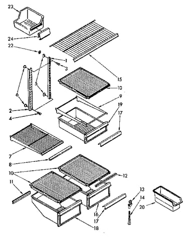Shelf parts