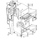 Kenmore 1068766360 cabinet parts diagram