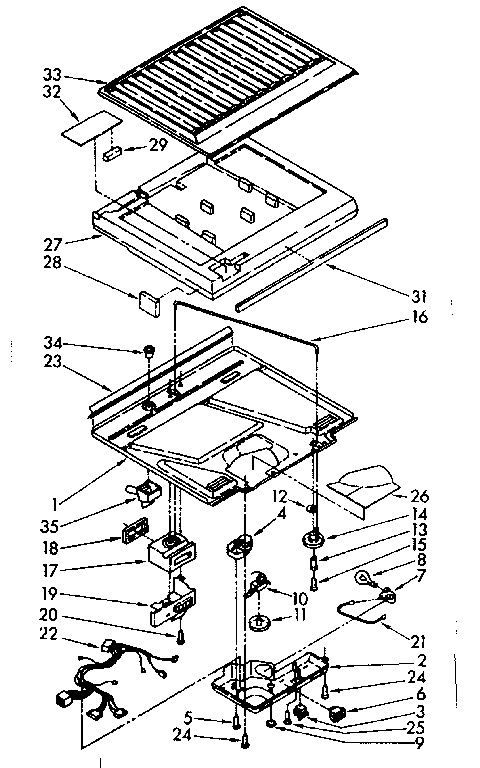 Compartment separator parts