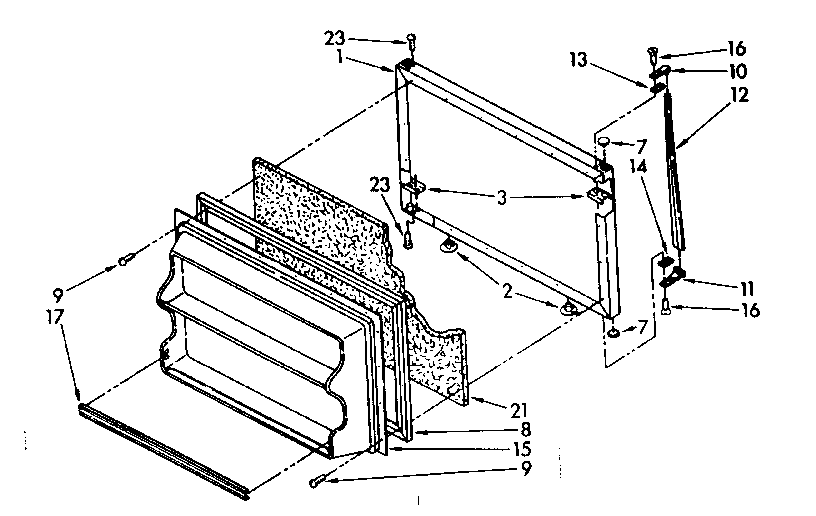 Freezer door parts