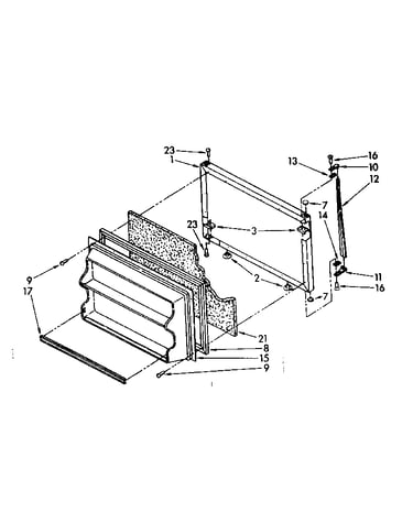 Freezer door parts