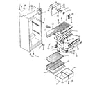 Kenmore 2538662391 cabinet parts diagram