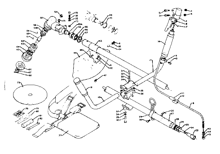 Throttle, drive shaft, cutter head, tools and accessory