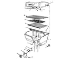 Kenmore 2582357990 grill and burner section diagram