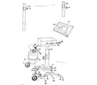 Kenmore 2582357990 post, patio base and cart diagram