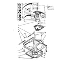 Kenmore 11081476240 machine base parts diagram