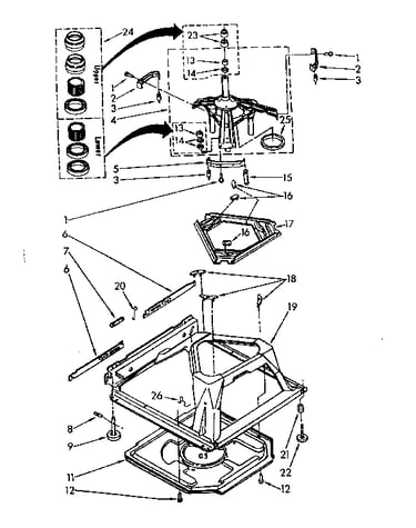 Machine base parts