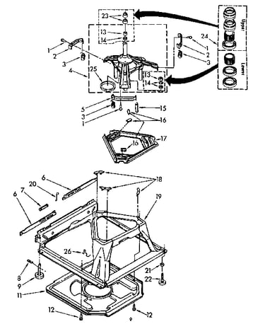 Machine base parts