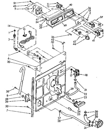Controls and rear panel parts
