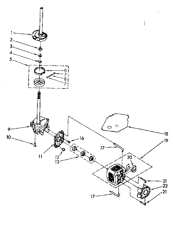 BRAKE, CLUTCH, GEARCASE, MOTOR AND PUMP PARTS