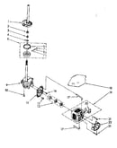Brake, clutch, gearcase, motor and pump parts