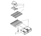 Kenmore 1068748390 shelf parts diagram