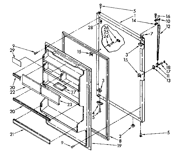 REFRIGERATOR DOOR PARTS