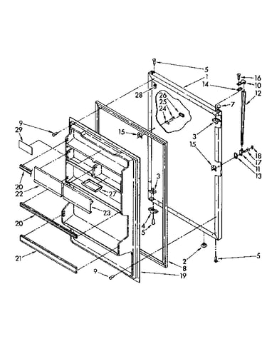 Refrigerator door parts