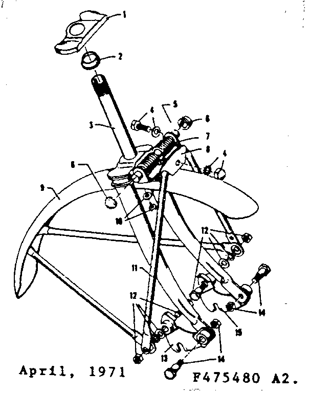 Sears spring fork replacement parts