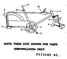 Sears 502475480 frame assembly diagram