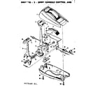 Sears 502475480 shimano-5-speed console control & parking-brake diagram