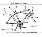 Sears 502476820 frame assembly diagram