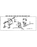 Front & rear caliper hand brake replacement parts