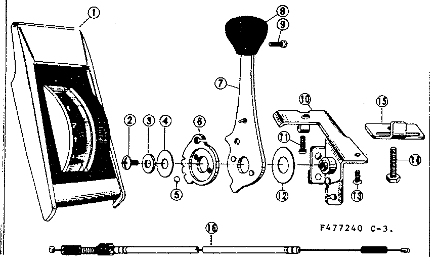 Shimano-3-spd console control replacement parts