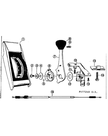 Shimano-3-spd console control replacement parts