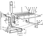 Craftsman 11329340 rip fence and base assembly diagram