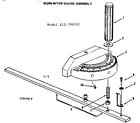 Craftsman 113299110 62209 miter gauge assembly diagram