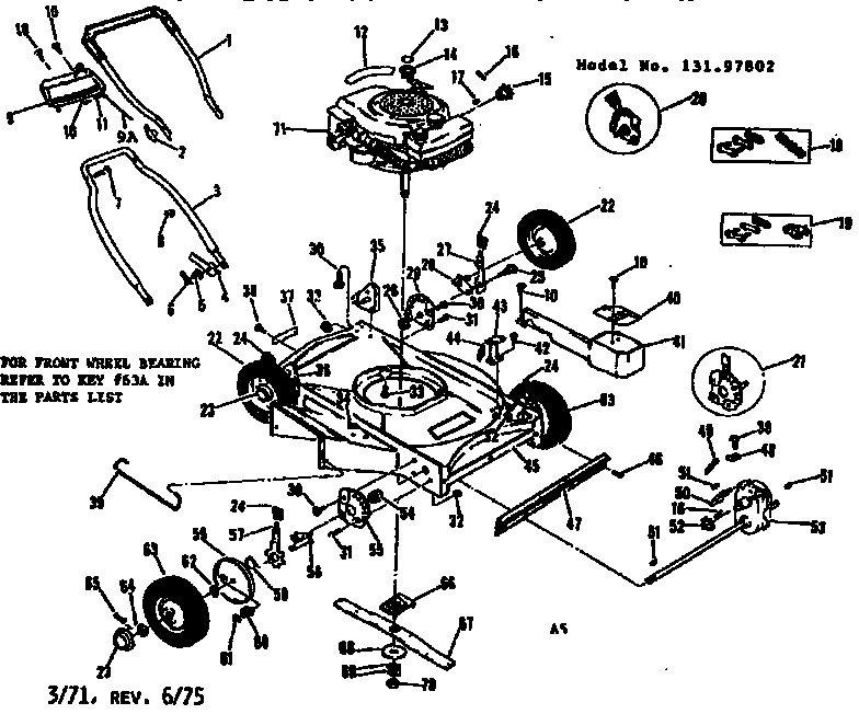 Mower Parts Craftsman 22 Inch Push Mower Page Official - Main Image