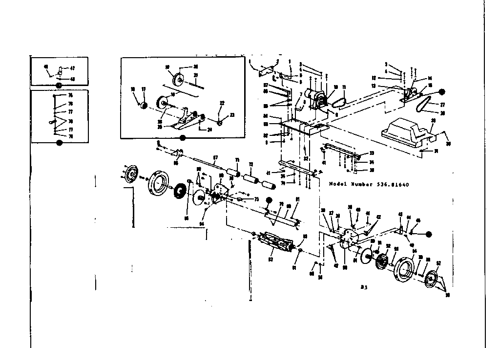 Motor and control assembly