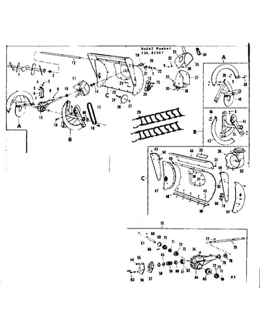 Auger and gear case assembly