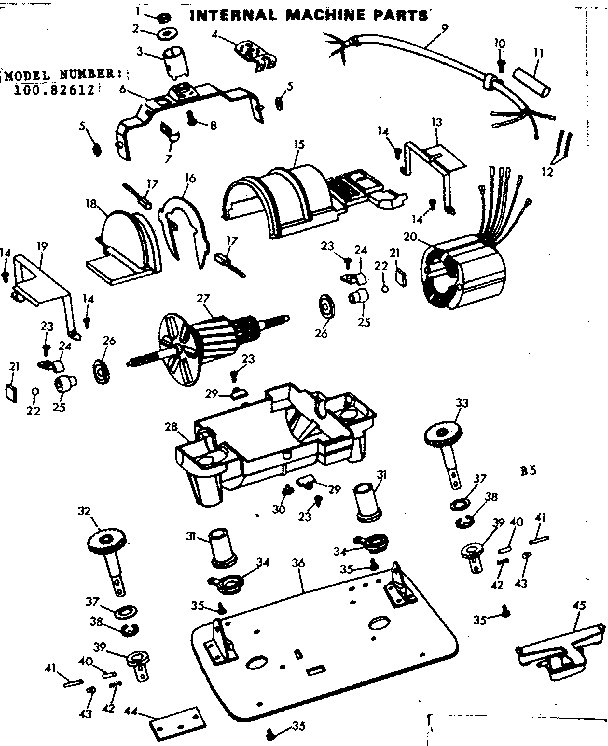 Internal machine parts