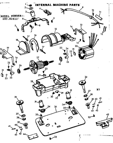 Internal machine parts