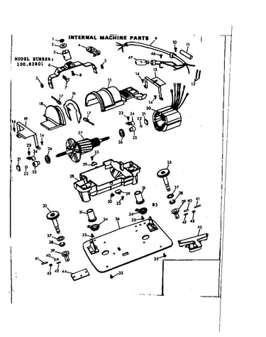 Internal machine parts