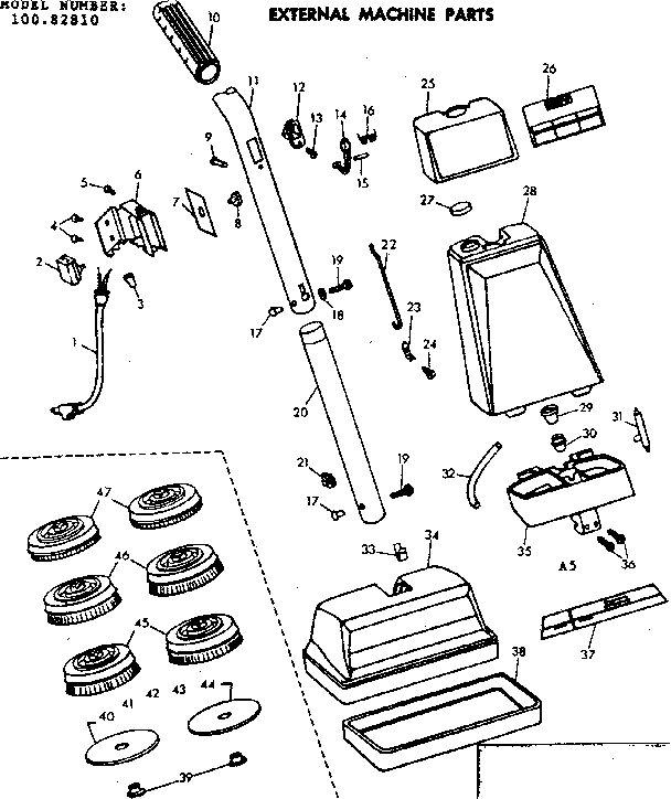 External machine parts