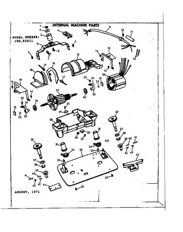 Internal machine parts