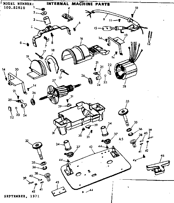 Internal machine parts