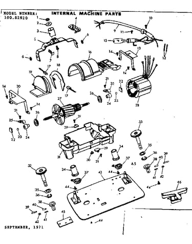 Internal machine parts