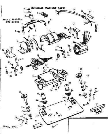 Internal machine parts
