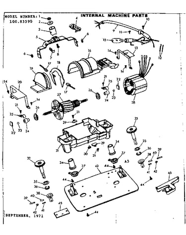 Internal machine parts