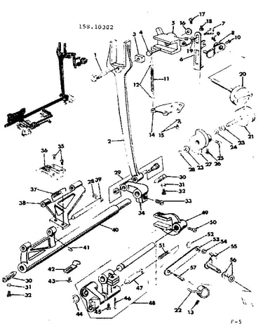Feed regulating shaft assembly