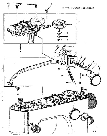Zigzag guide bar assembly