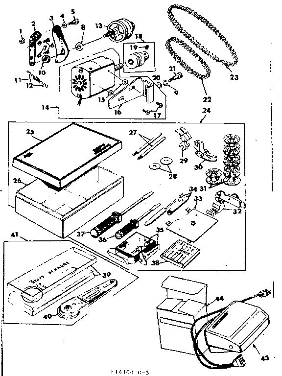 MOTOR AND ATTACHMENT PARTS