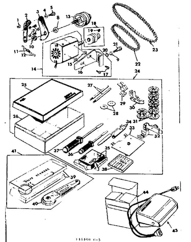 Motor and attachment parts