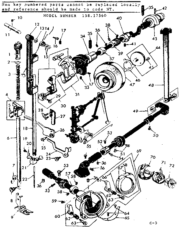 Presser bar and shuttle assembly