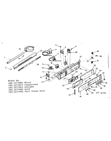 Control panel section