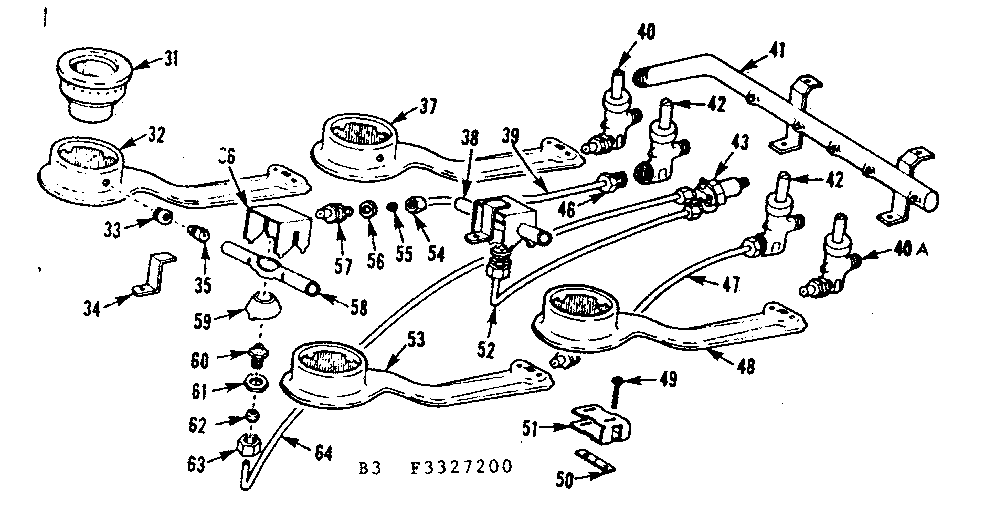Burner section