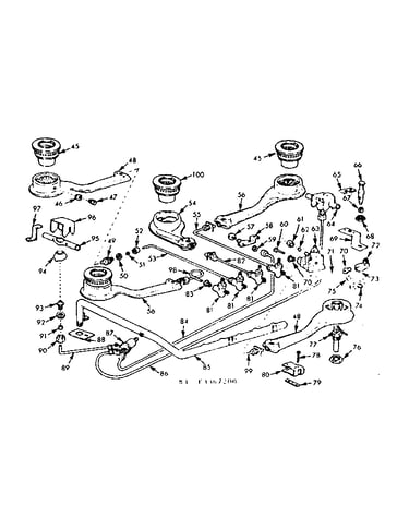 Burner section