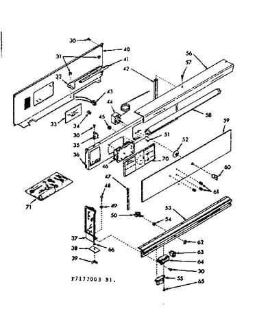 Backguard section