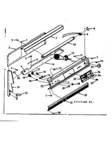 Backguard section