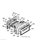 Oven door section
